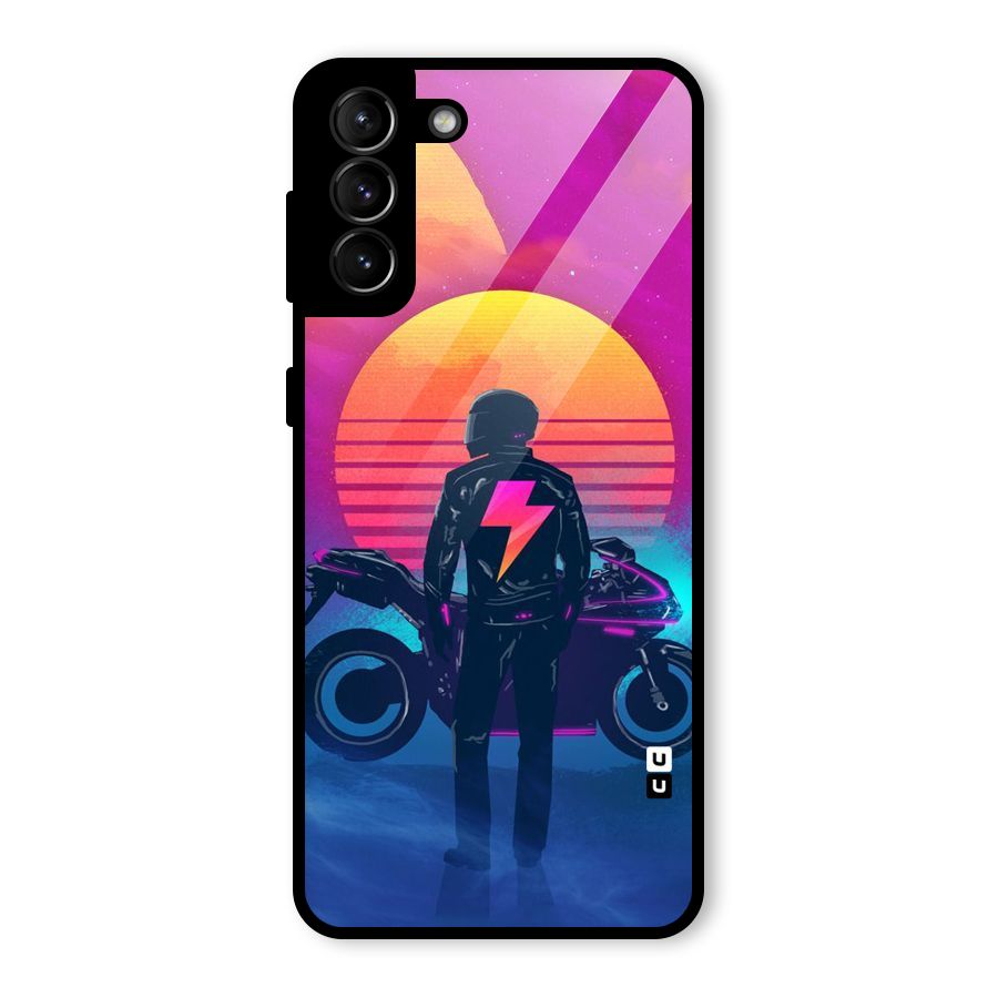 Electric Ride Glass Back Case for Galaxy S21 Plus