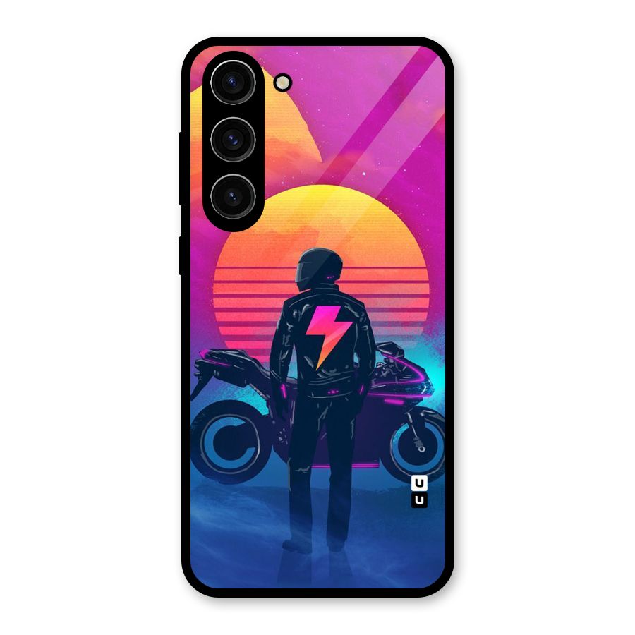 Electric Ride Glass Back Case for Galaxy S23 Plus