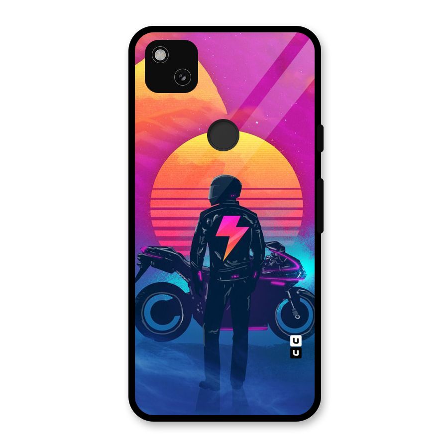 Electric Ride Glass Back Case for Google Pixel 4a