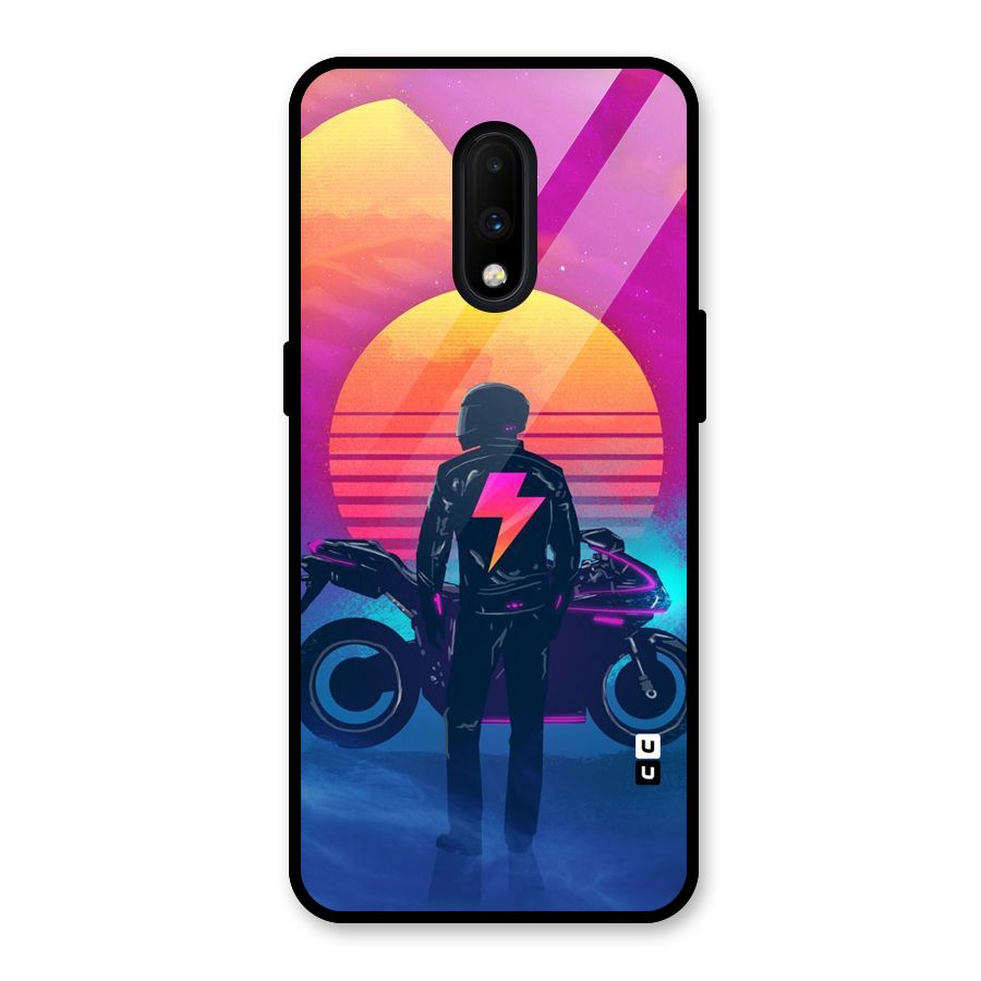 Electric Ride Glass Back Case for OnePlus 7