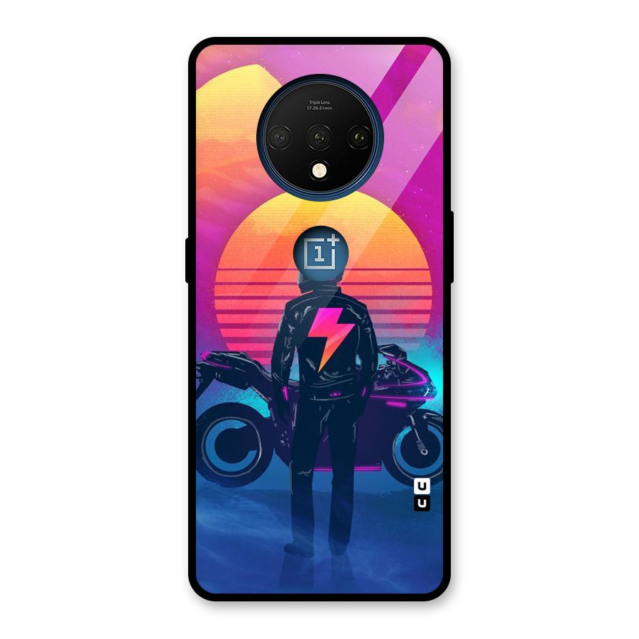 Electric Ride Glass Back Case for OnePlus 7T
