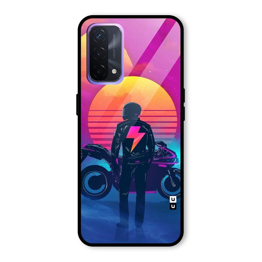 Electric Ride Glass Back Case for Oppo A74 5G