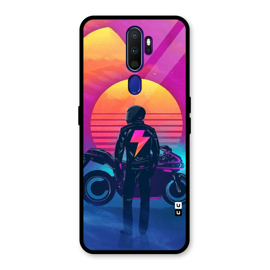 Electric Ride Glass Back Case for Oppo A9 (2020)