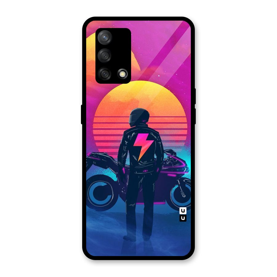Electric Ride Glass Back Case for Oppo F19