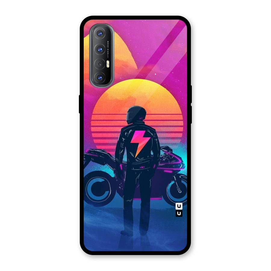 Electric Ride Glass Back Case for Oppo Reno3 Pro