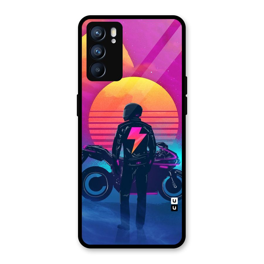 Electric Ride Glass Back Case for Oppo Reno6 5G
