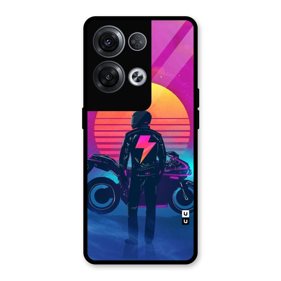 Electric Ride Glass Back Case for Oppo Reno8 Pro 5G