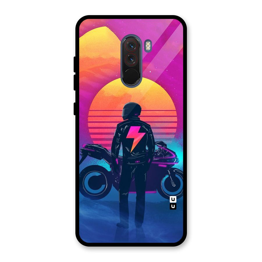 Electric Ride Glass Back Case for Poco F1