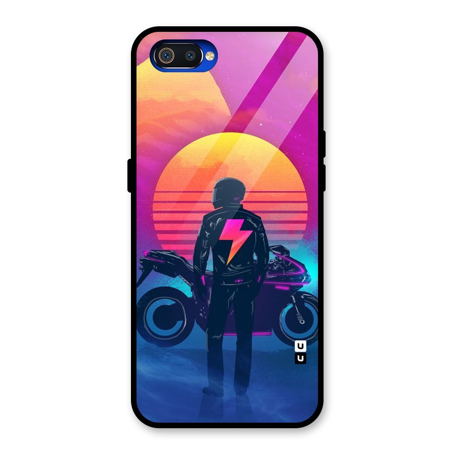 Electric Ride Glass Back Case for Realme C2