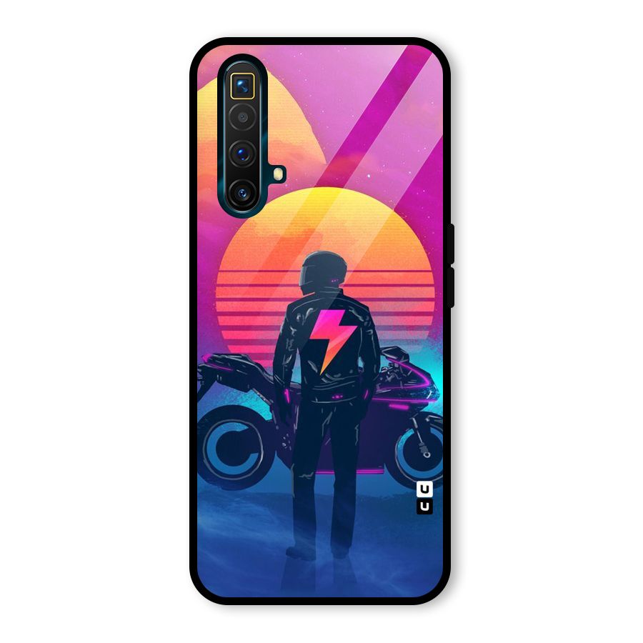 Electric Ride Glass Back Case for Realme X3