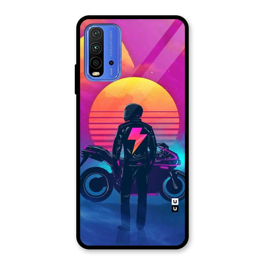 Electric Ride Glass Back Case for Redmi 9 Power