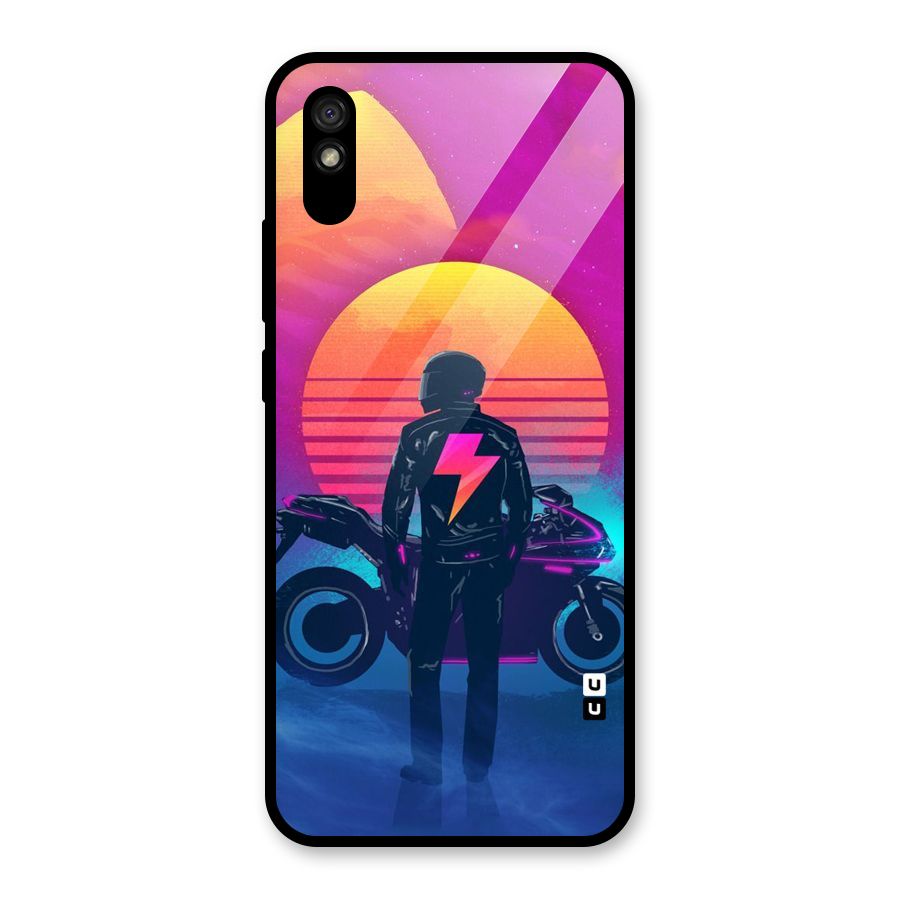 Electric Ride Glass Back Case for Redmi 9i