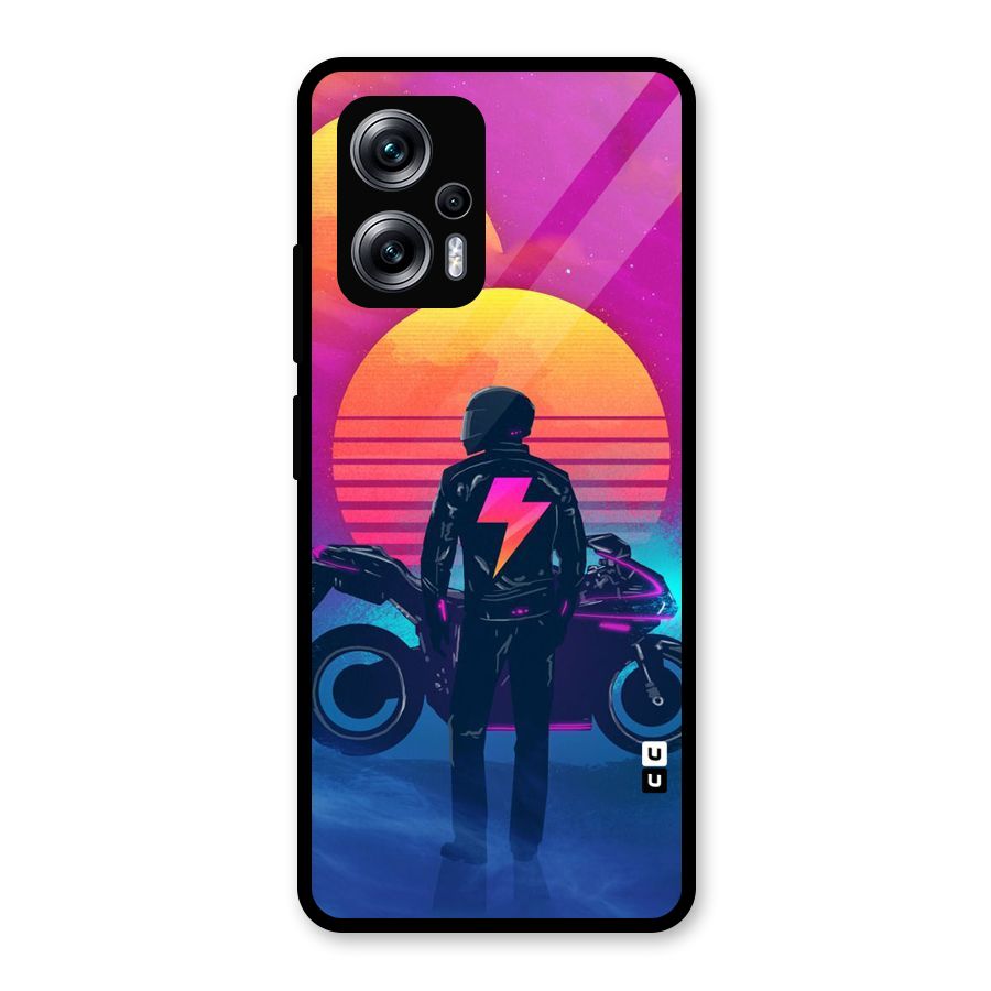 Electric Ride Glass Back Case for Redmi K50i