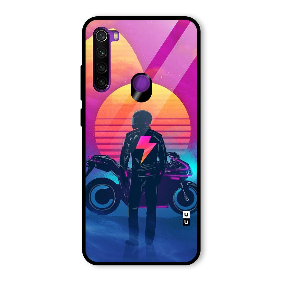 Electric Ride Glass Back Case for Redmi Note 8