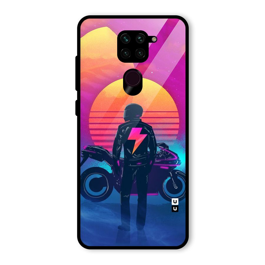Electric Ride Glass Back Case for Redmi Note 9