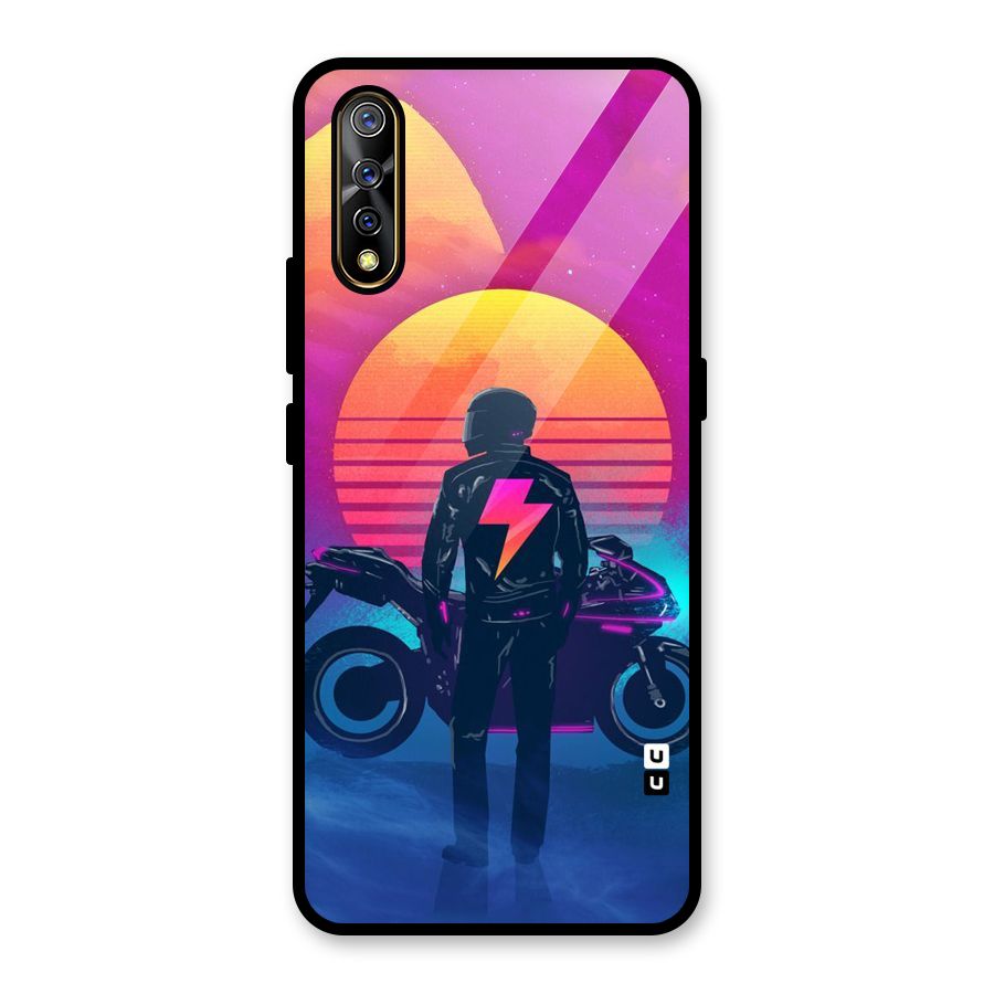 Electric Ride Glass Back Case for Vivo S1