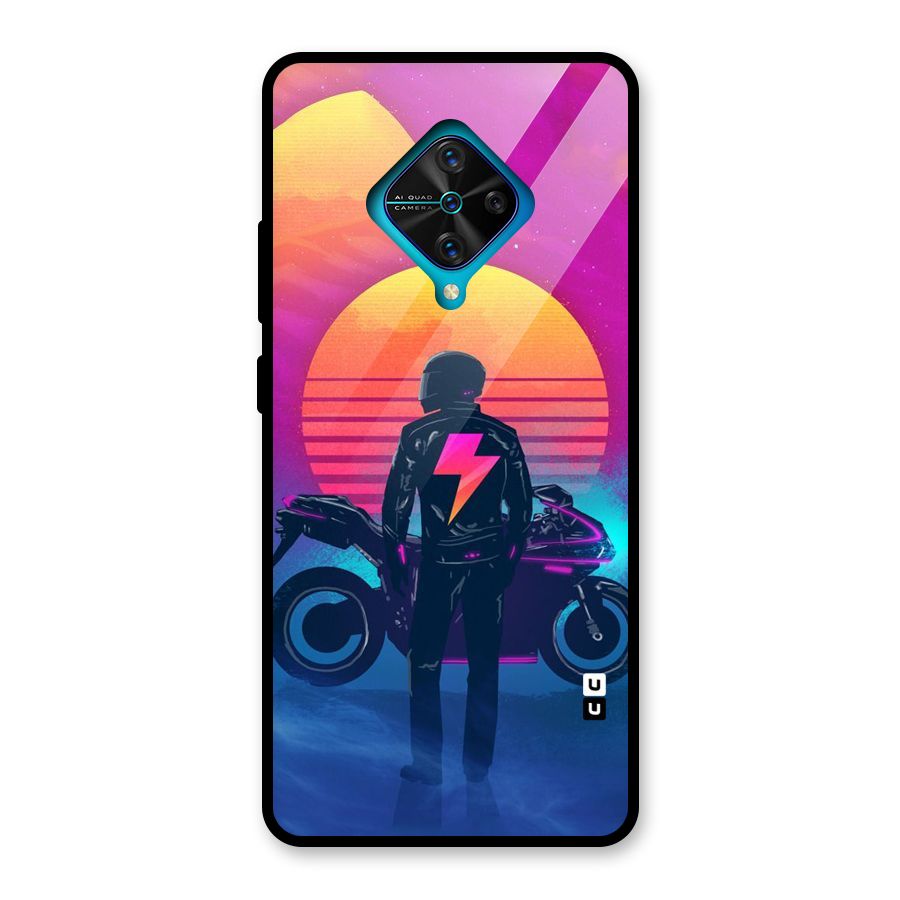 Electric Ride Glass Back Case for Vivo S1 Pro