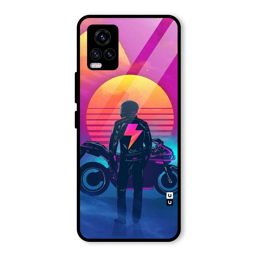 Electric Ride Glass Back Case for Vivo V20
