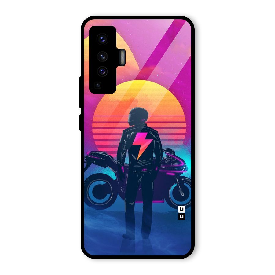 Electric Ride Glass Back Case for Vivo X50