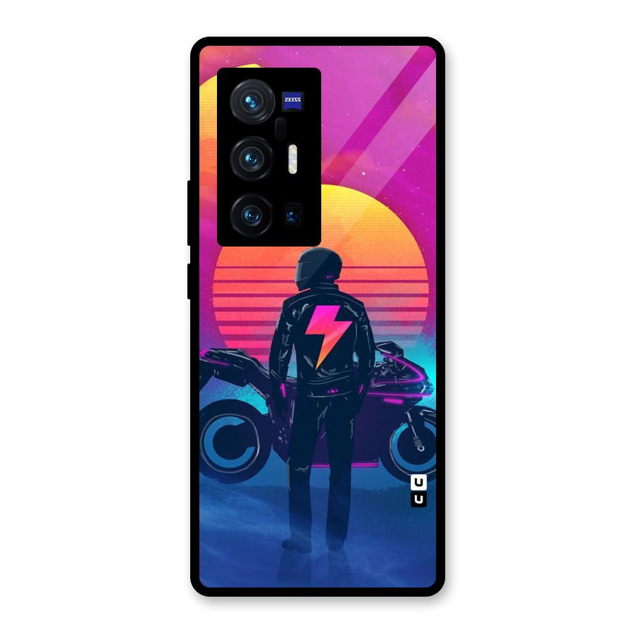 Electric Ride Glass Back Case for Vivo X70 Pro Plus