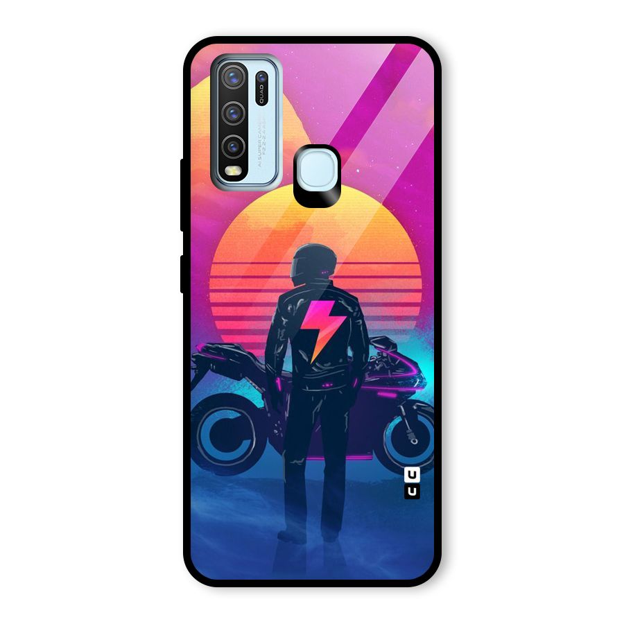 Electric Ride Glass Back Case for Vivo Y30