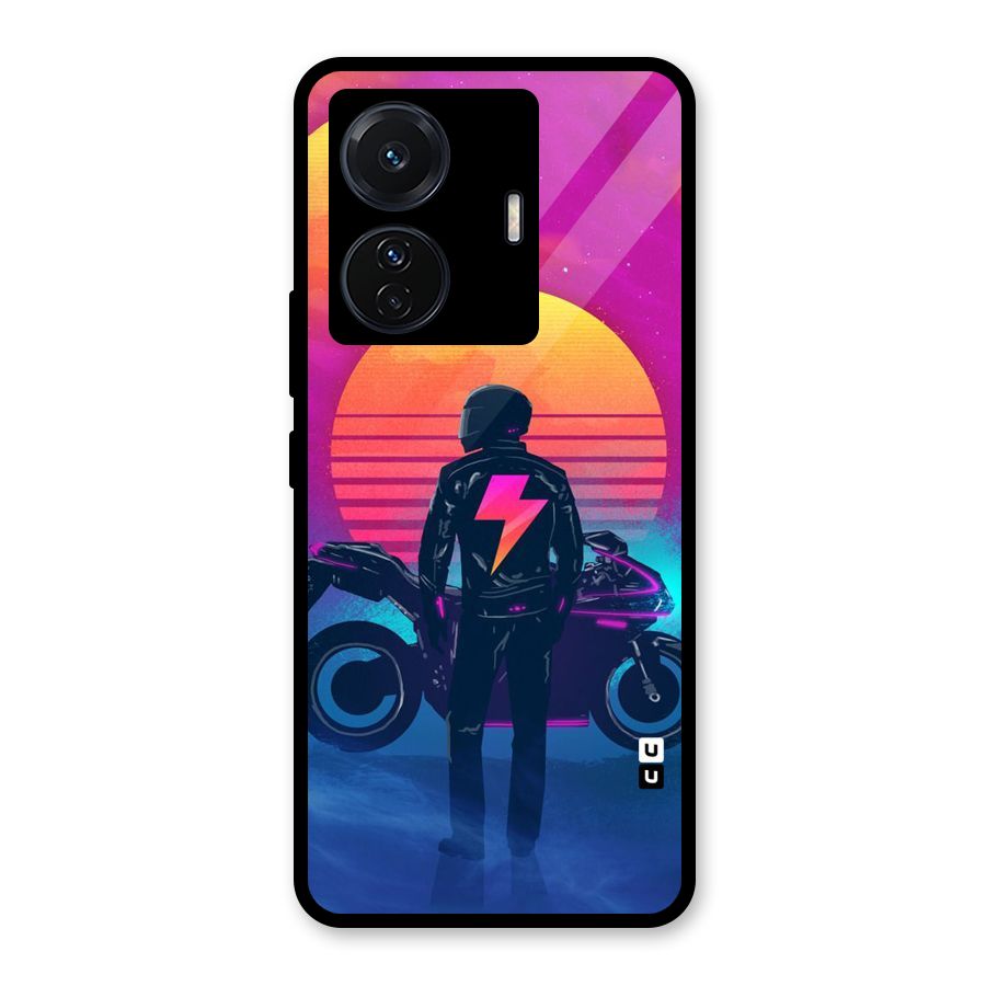 Electric Ride Glass Back Case for Vivo iQOO Z6 Pro