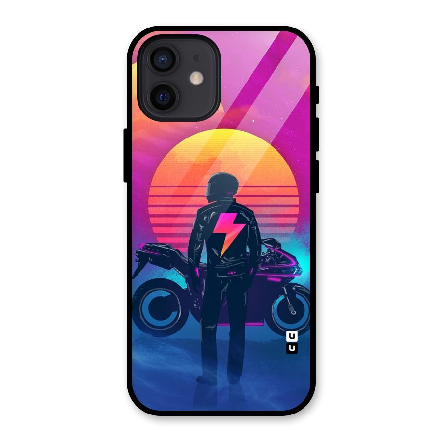 Electric Ride Glass Back Case for iPhone 12