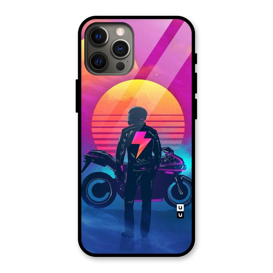 Electric Ride Glass Back Case for iPhone 12 Pro Max