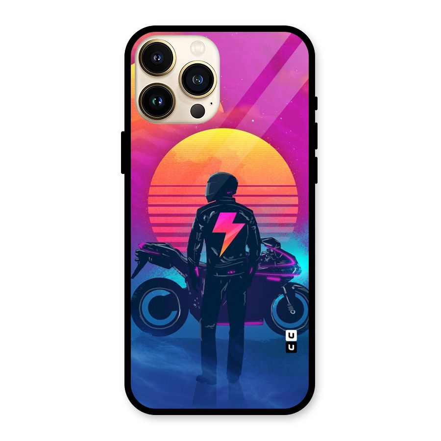 Electric Ride Glass Back Case for iPhone 13 Pro Max