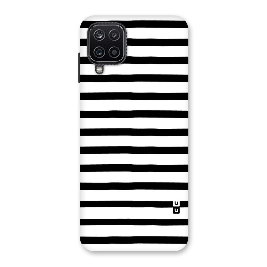 Elegant Basic Stripes Back Case for Galaxy A12