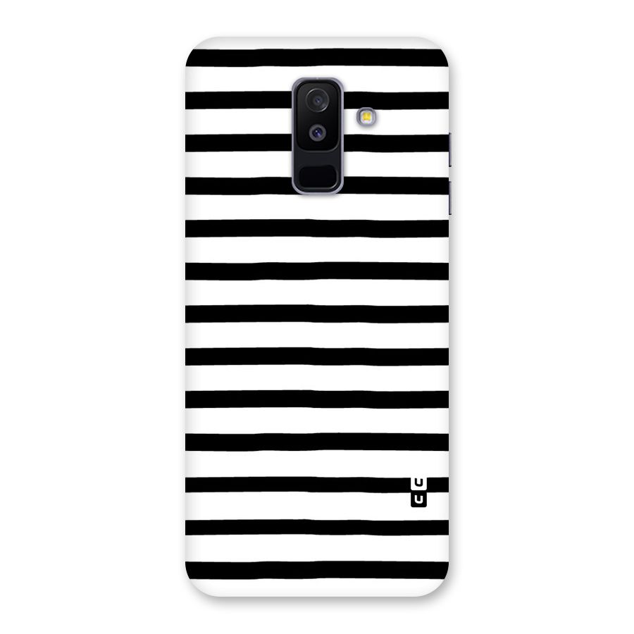 Elegant Basic Stripes Back Case for Galaxy A6 Plus