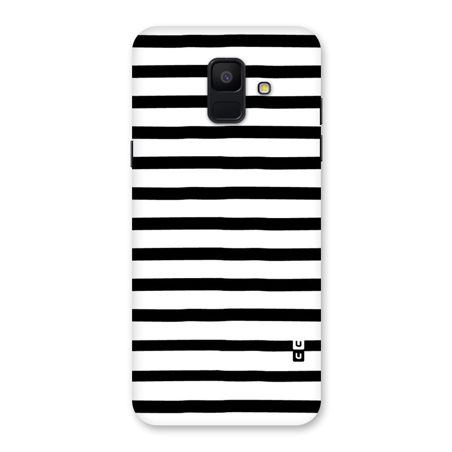 Elegant Basic Stripes Back Case for Galaxy A6 (2018)