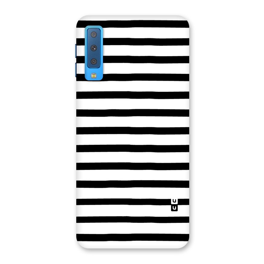 Elegant Basic Stripes Back Case for Galaxy A7 (2018)