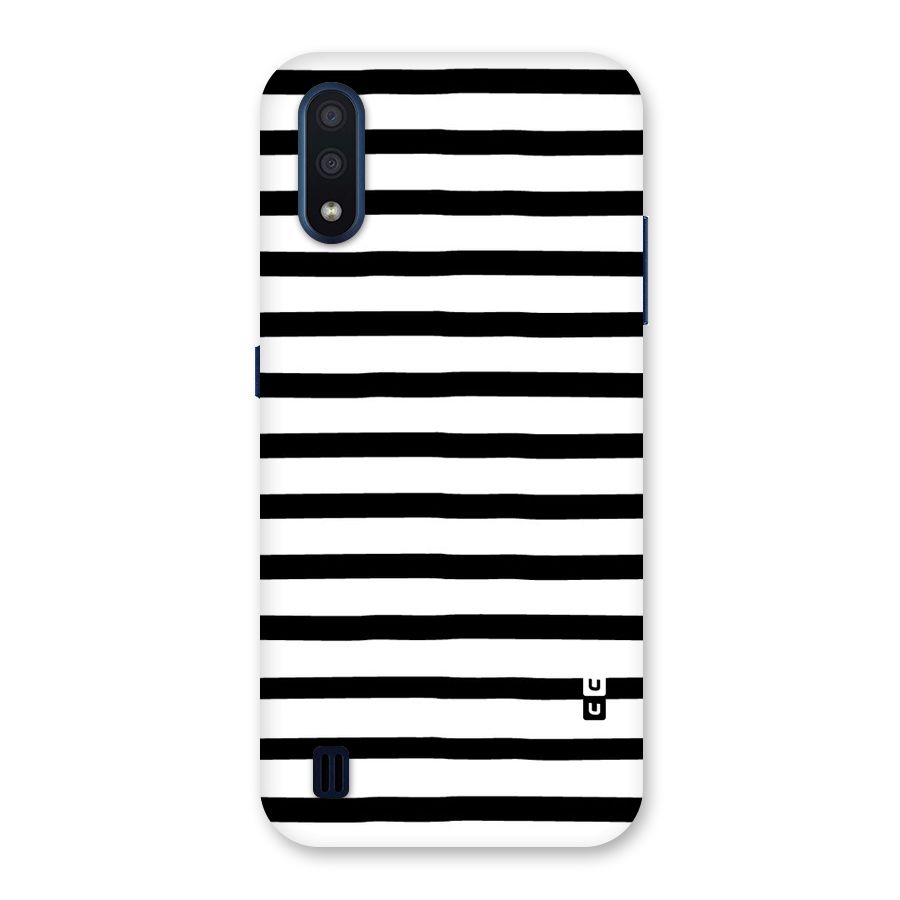 Elegant Basic Stripes Back Case for Galaxy M01