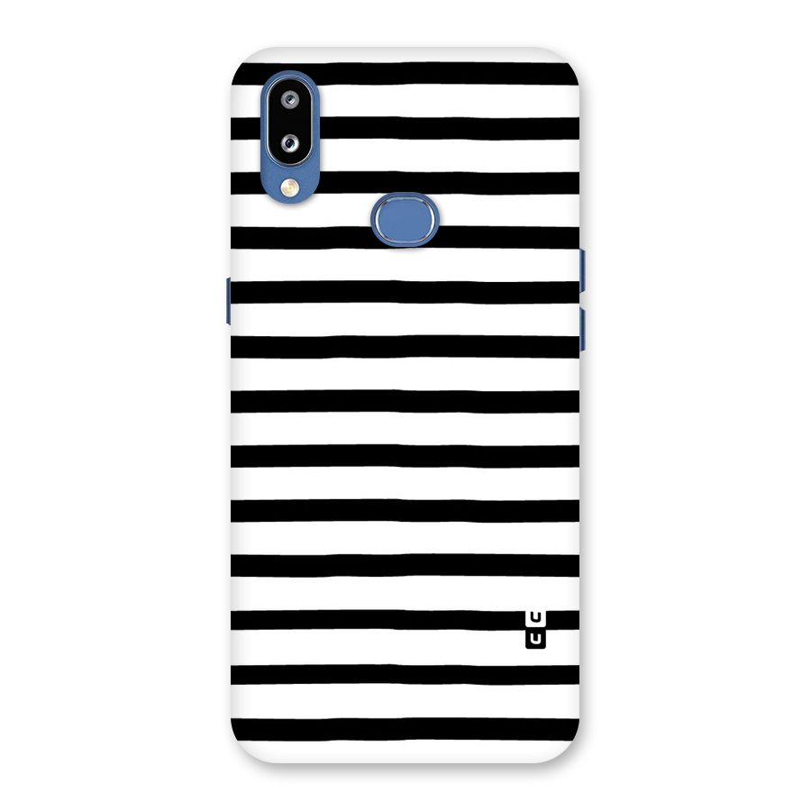 Elegant Basic Stripes Back Case for Galaxy M01s