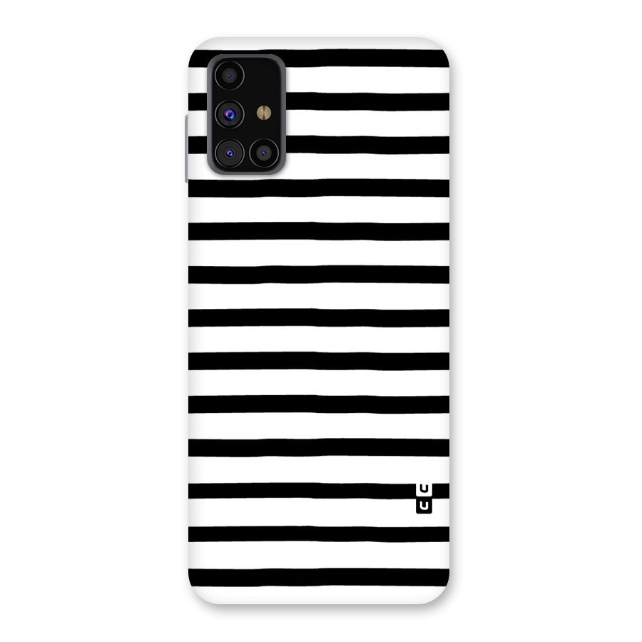 Elegant Basic Stripes Back Case for Galaxy M31s