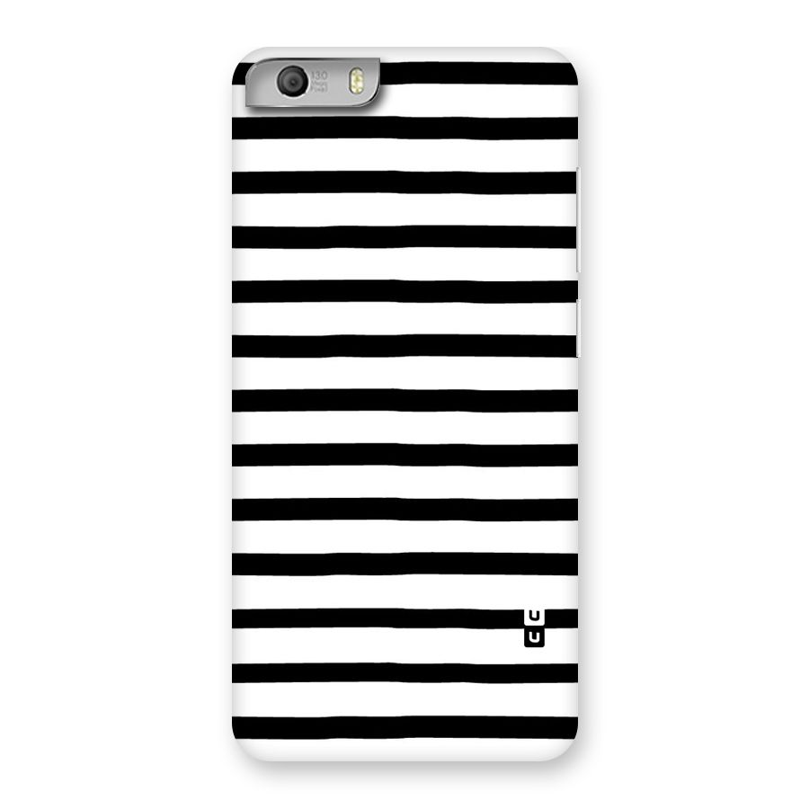 Elegant Basic Stripes Back Case for Micromax Canvas Knight 2
