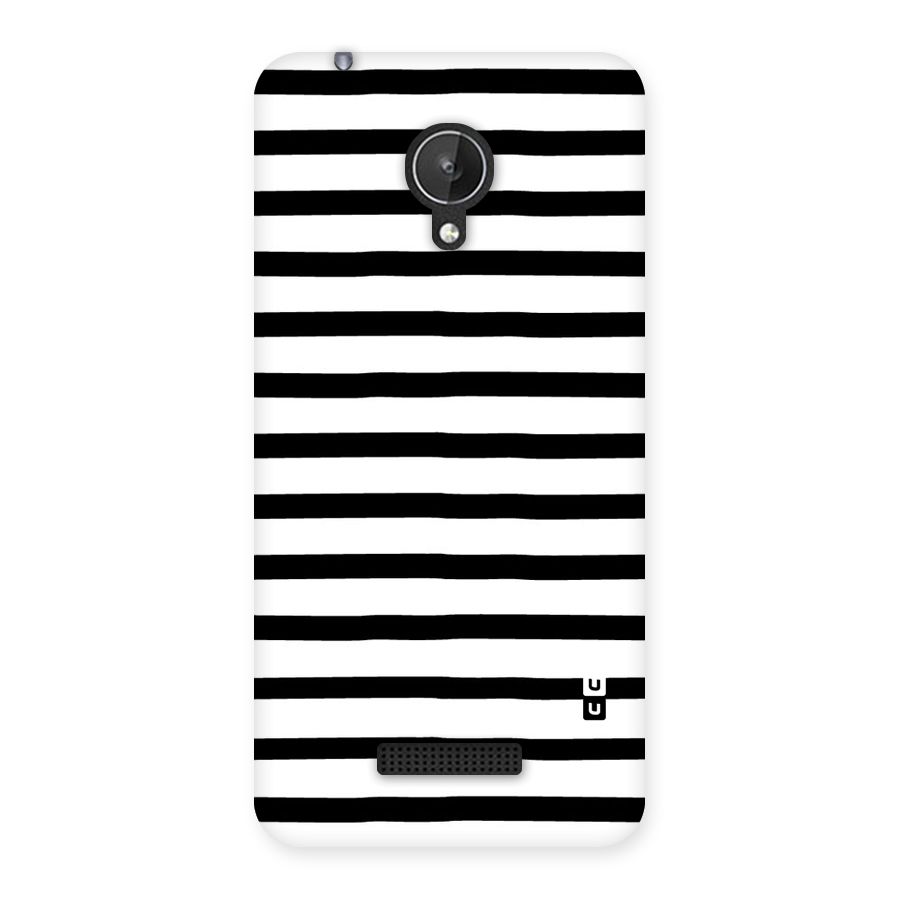 Elegant Basic Stripes Back Case for Micromax Canvas Spark Q380