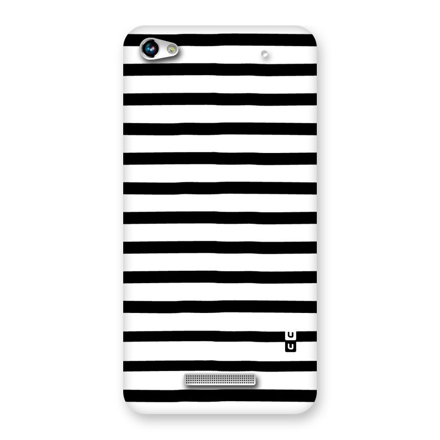 Elegant Basic Stripes Back Case for Micromax Hue 2
