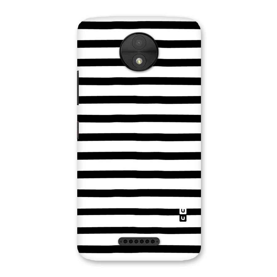 Elegant Basic Stripes Back Case for Moto C