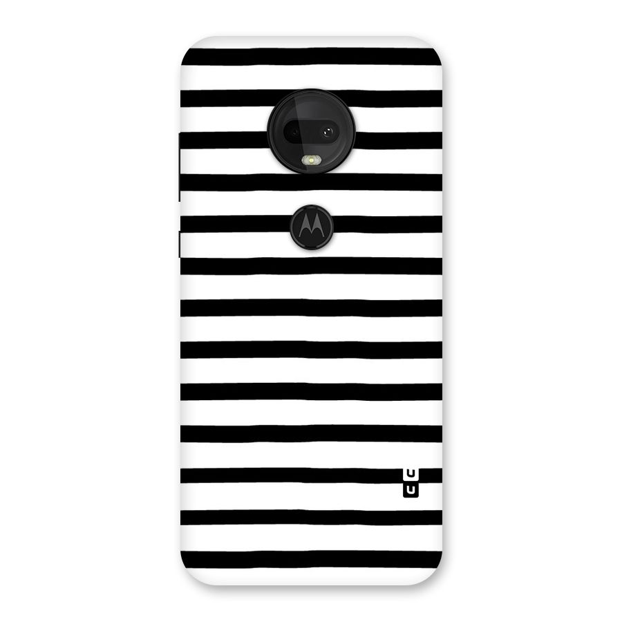 Elegant Basic Stripes Back Case for Moto G7