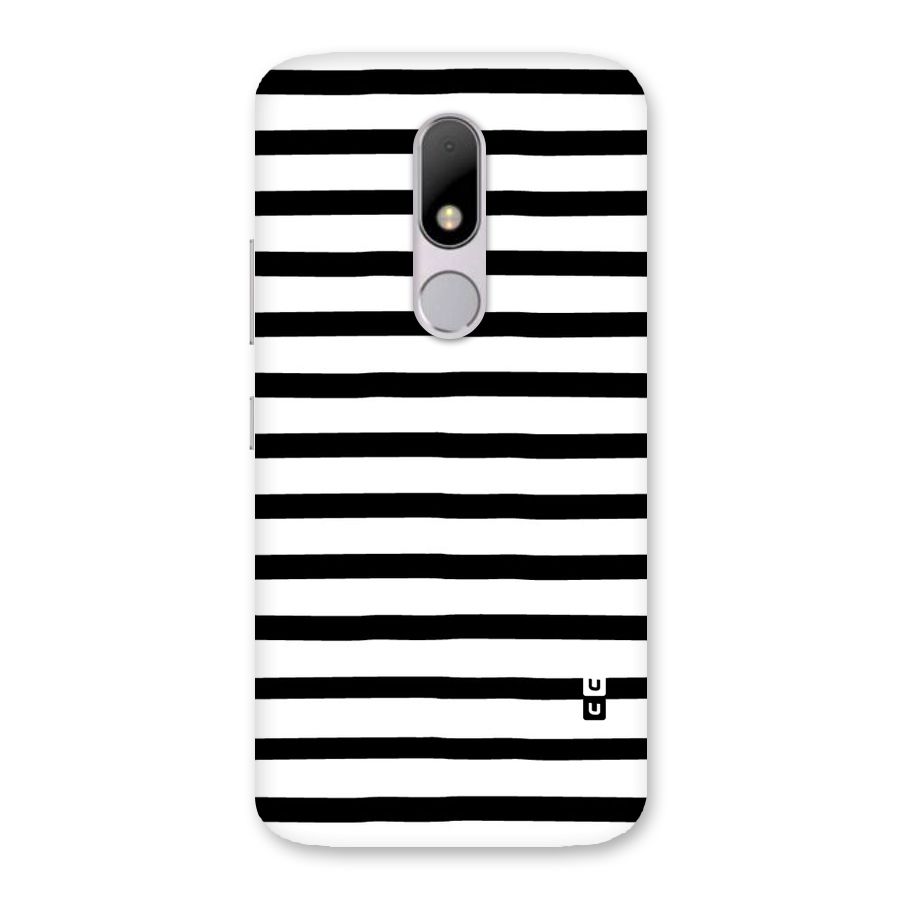Elegant Basic Stripes Back Case for Moto M