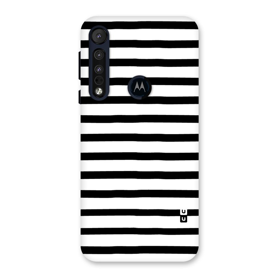 Elegant Basic Stripes Back Case for Motorola One Macro