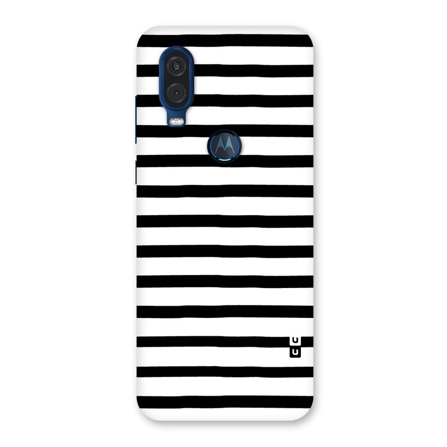 Elegant Basic Stripes Back Case for Motorola One Vision