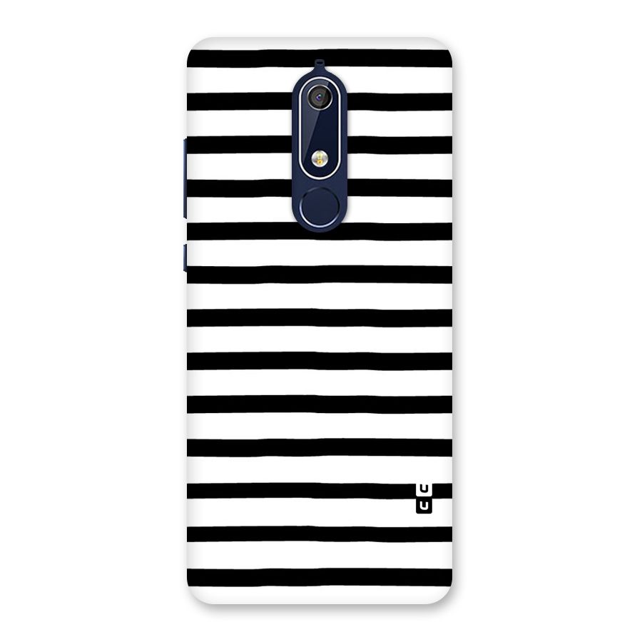 Elegant Basic Stripes Back Case for Nokia 5.1