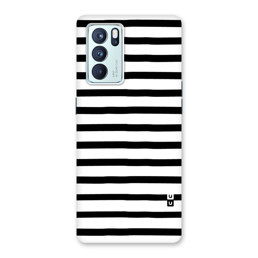 Elegant Basic Stripes Back Case for Oppo Reno6 Pro 5G