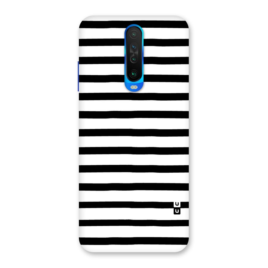Elegant Basic Stripes Back Case for Poco X2