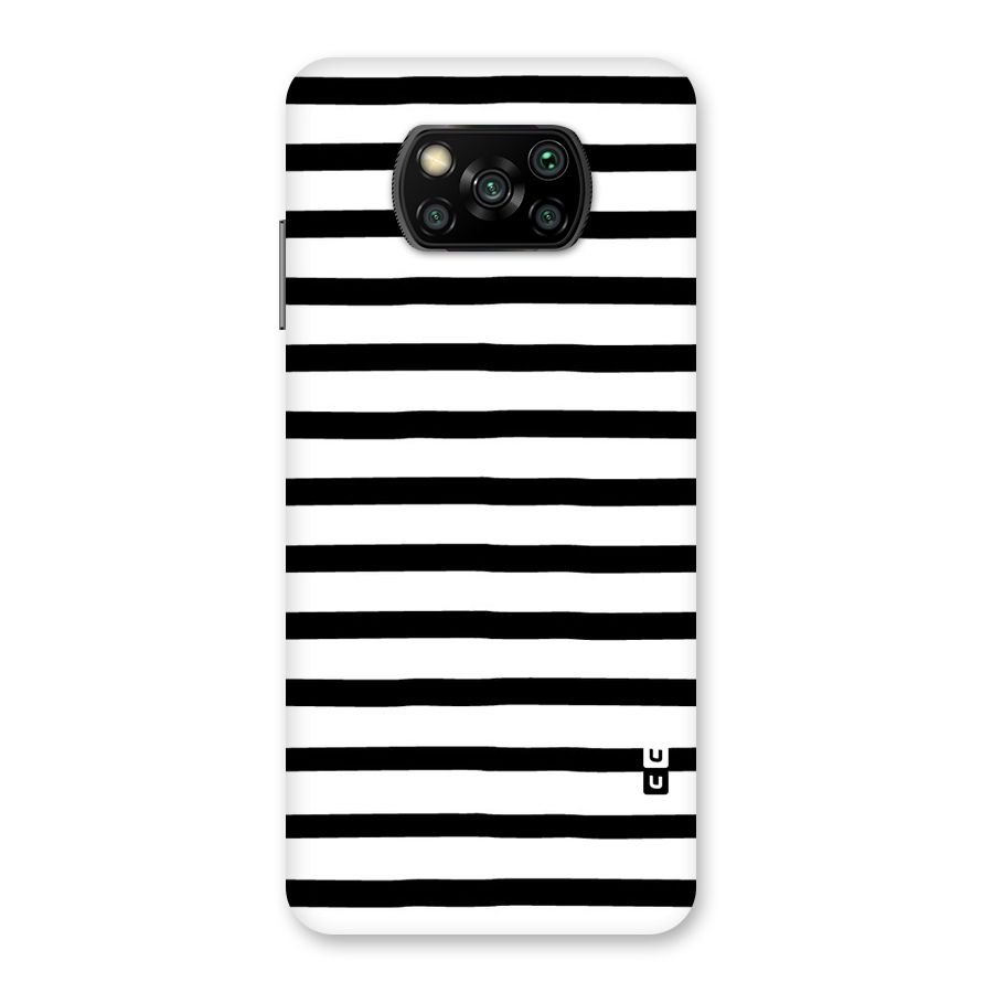 Elegant Basic Stripes Back Case for Poco X3