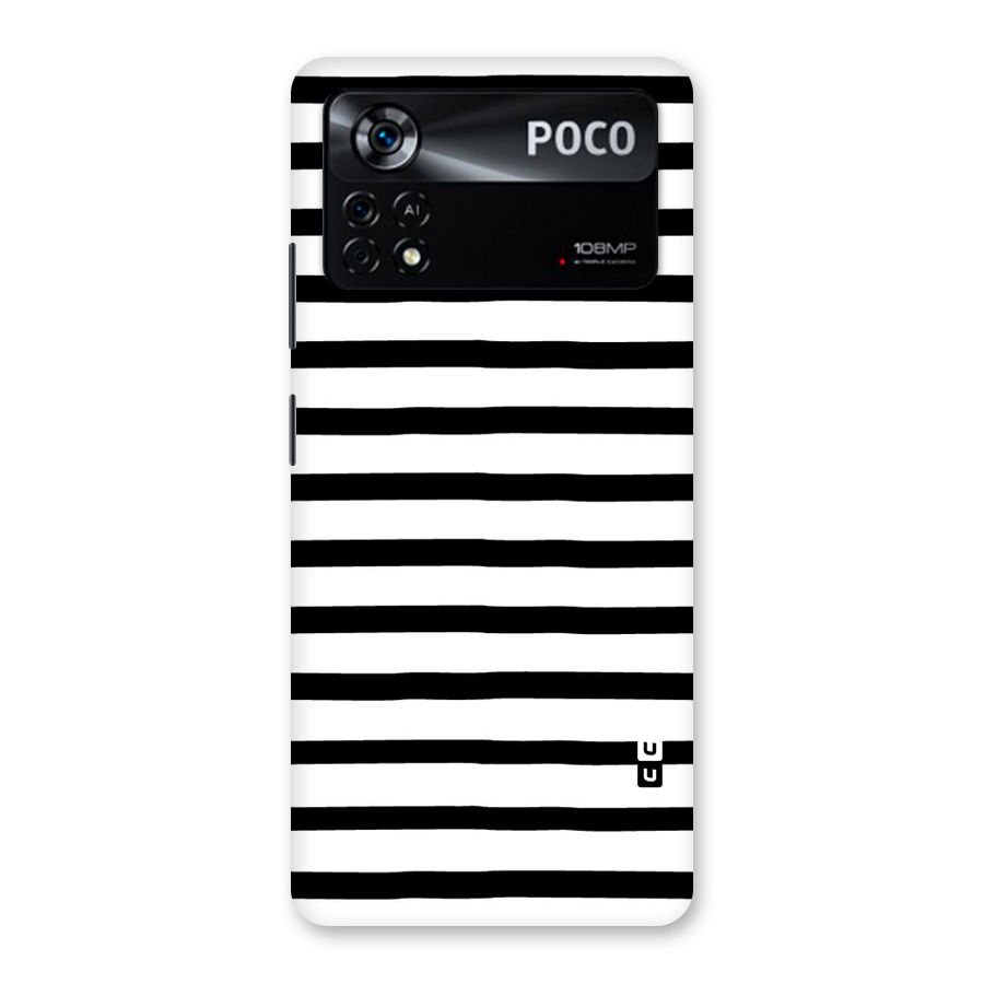 Elegant Basic Stripes Back Case for Poco X4 Pro 5G