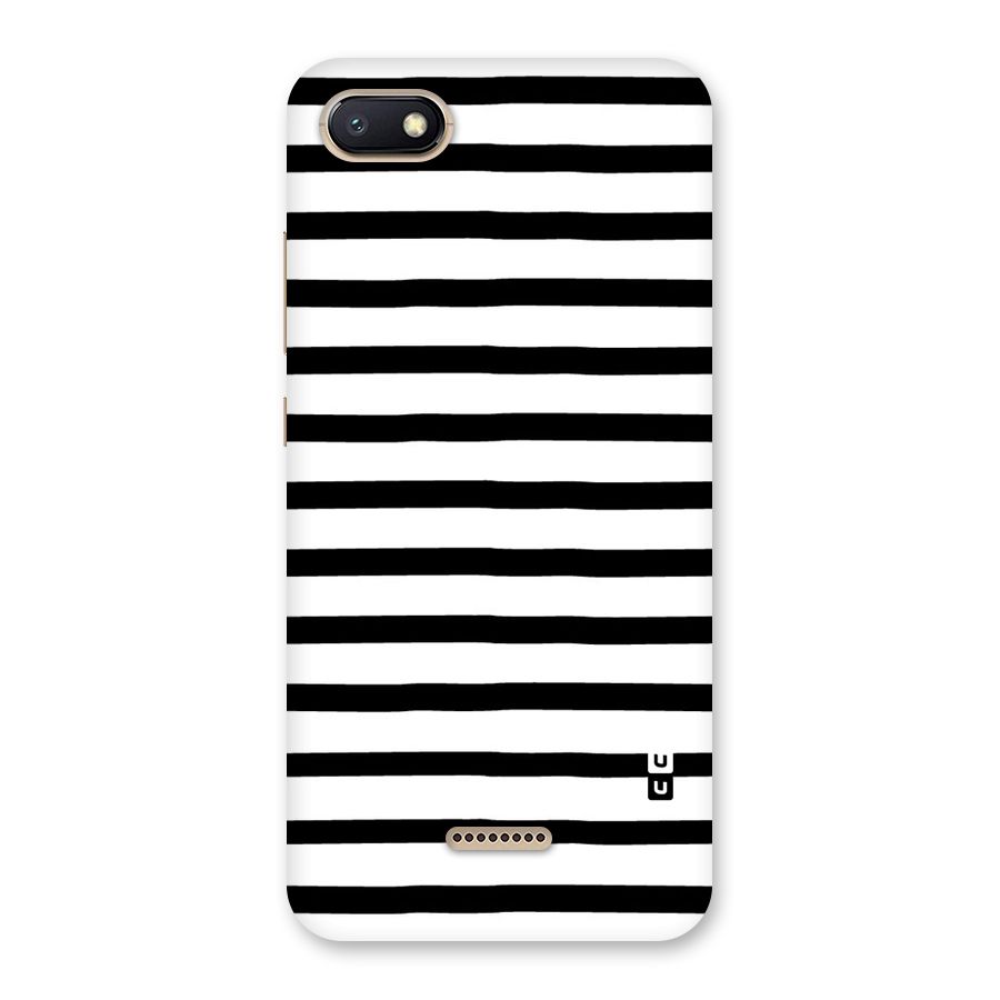 Elegant Basic Stripes Back Case for Redmi 6A